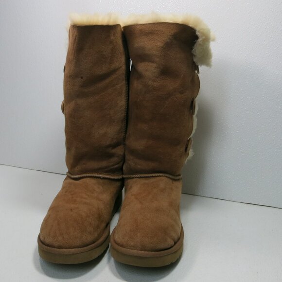 UGG Insulated 1873 Triplet Button Bailey Australia Winter Footwear Women's Sz 10 - Picture 5 of 6